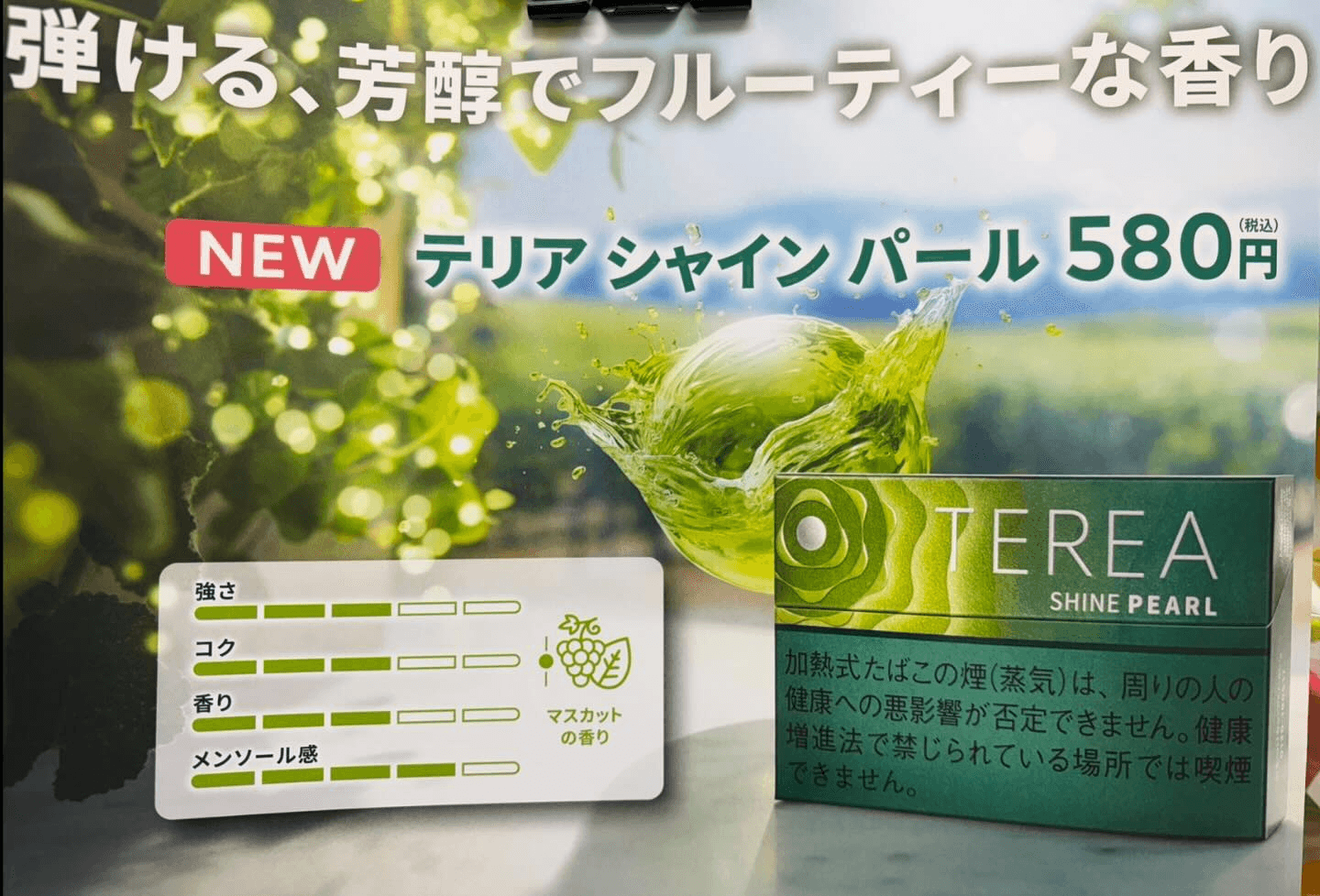 IQOS TEREA SHNIE PEARL青提爆珠（閃耀珍珠）測評